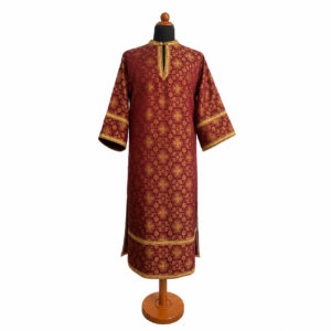 ثوب خدمة وزنار لون احمر